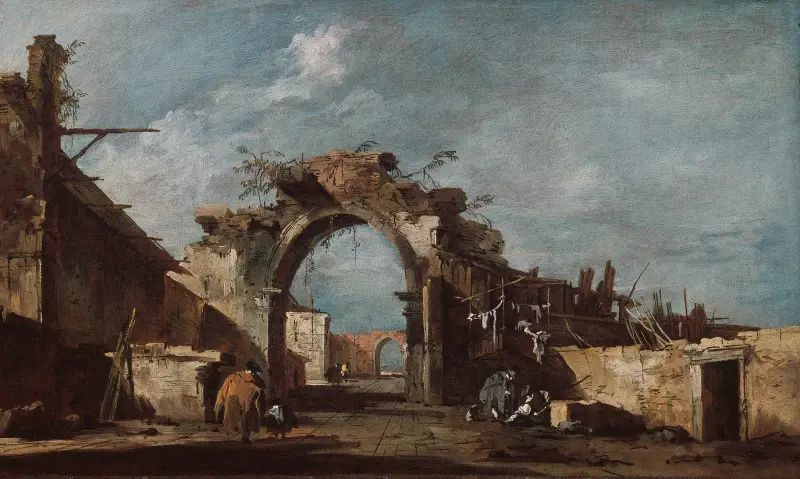 Ruined Archway av Francesco Guardi