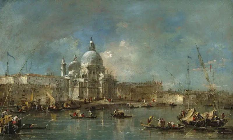 Santa Maria della Salute av Francesco Guardi