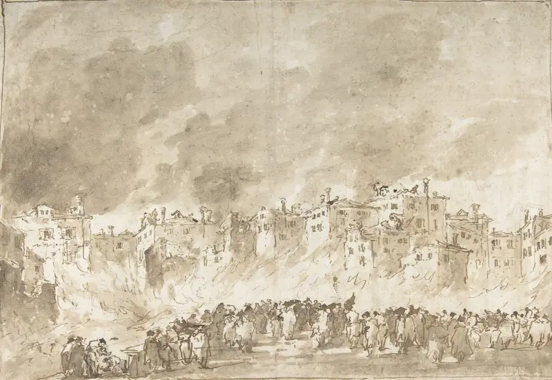 Branden vid San Marcuola av Francesco Guardi