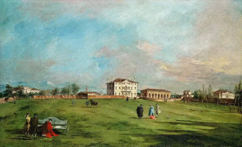 The Villa Loredan, Paese av Francesco Guardi