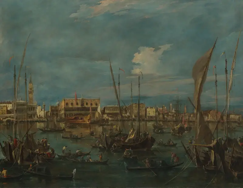 Venice from the Bacino di San Marco av Francesco Guardi