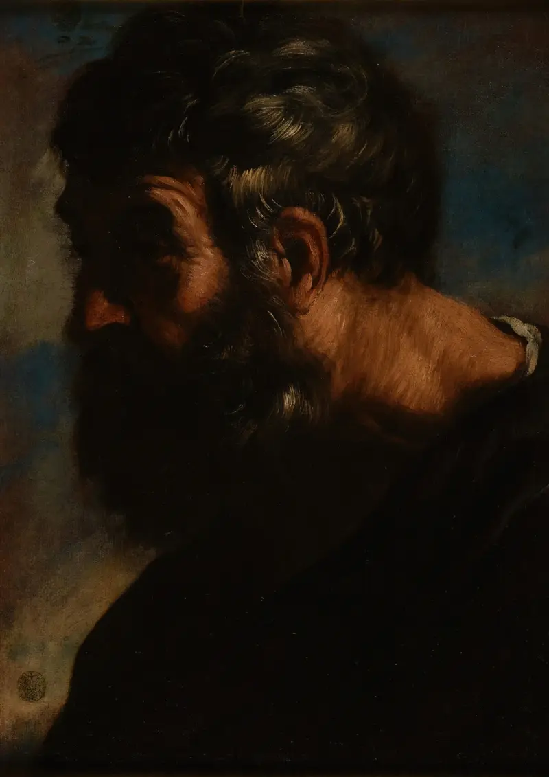 Tête d’homme – nr 2 av Pier Francesco Mola