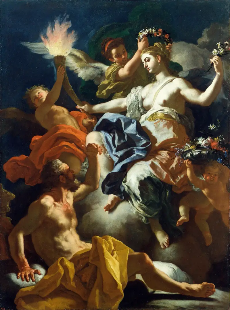 Aurora Taking Leave of Tithonus av Francesco Solimena