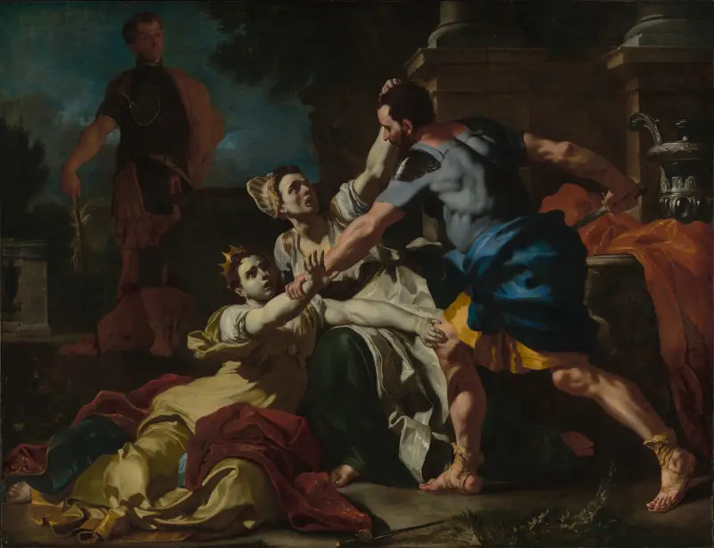 Death of Messalina av Francesco Solimena