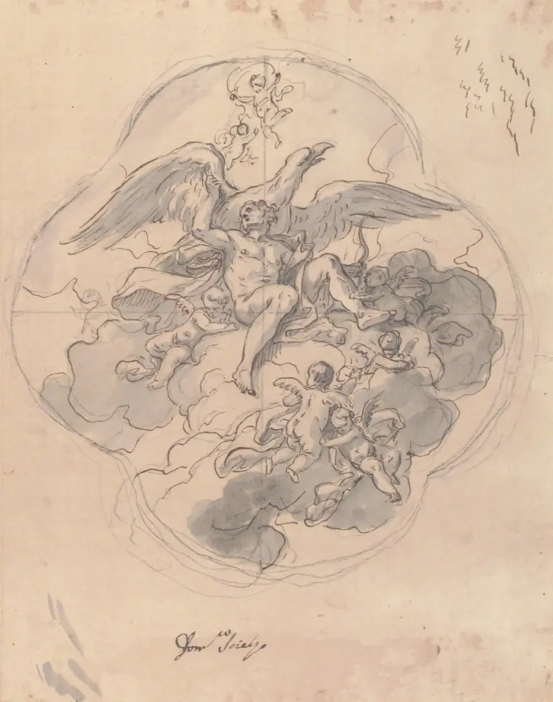Jupiter se svým orlem, Francesco Solimena