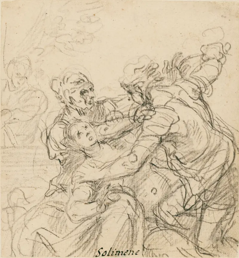 Study for the Death of Messalina av Francesco Solimena