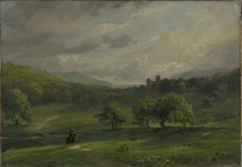 Lulworth Castle av Jasper Francis Cropsey