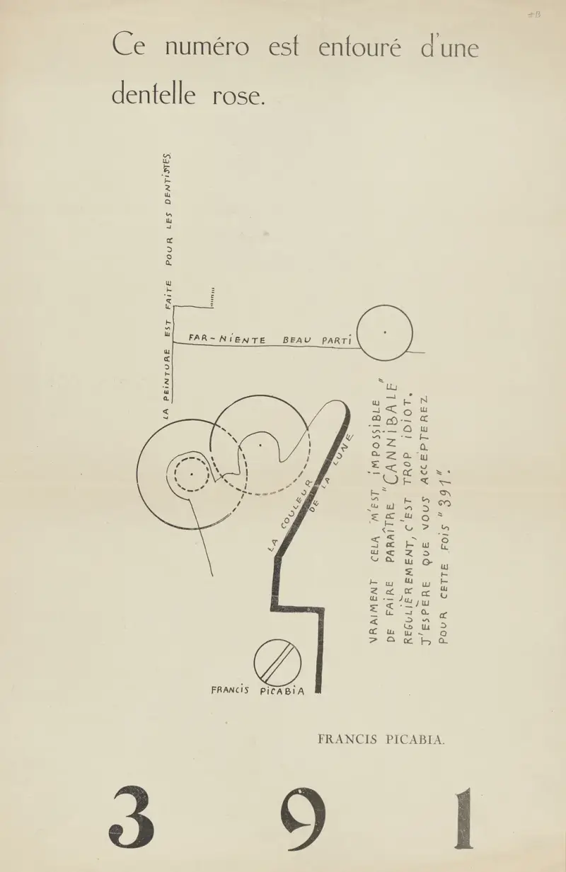 Titelsida, 1917 – Nr. 1, Francis Picabia