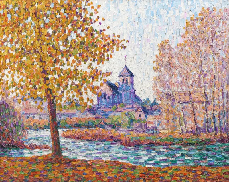 L’église de Montigny, effet d’automne av Francis Picabia