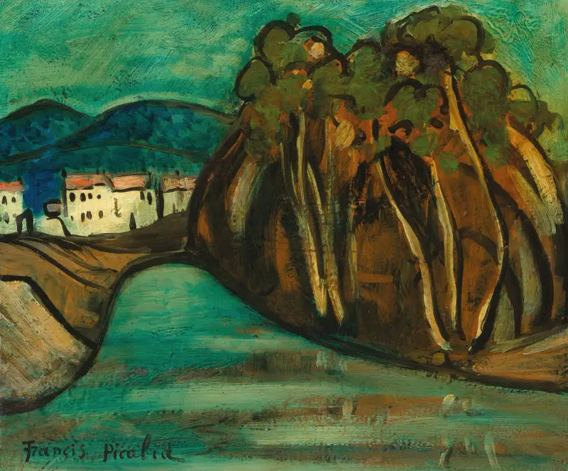 Landskap av Francis Picabia