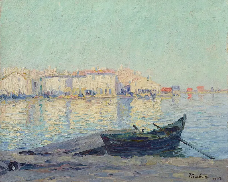 Utan titel (Martigues hamn) av Francis Picabia