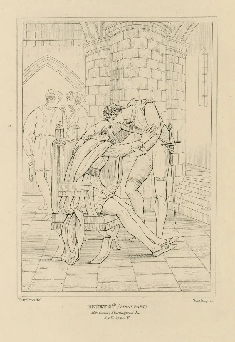 Henry 6th (first part), Mortimer, Plantagenet &c. act II, scene V av William Francis Starling