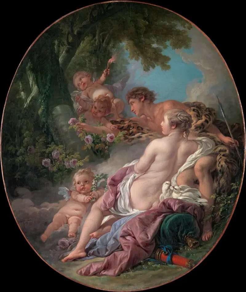 Angelica and Medoro av François Boucher