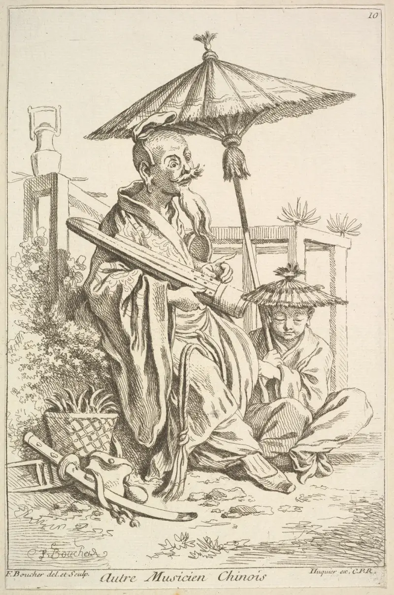 Ännu en kinesisk musiker av François Boucher
