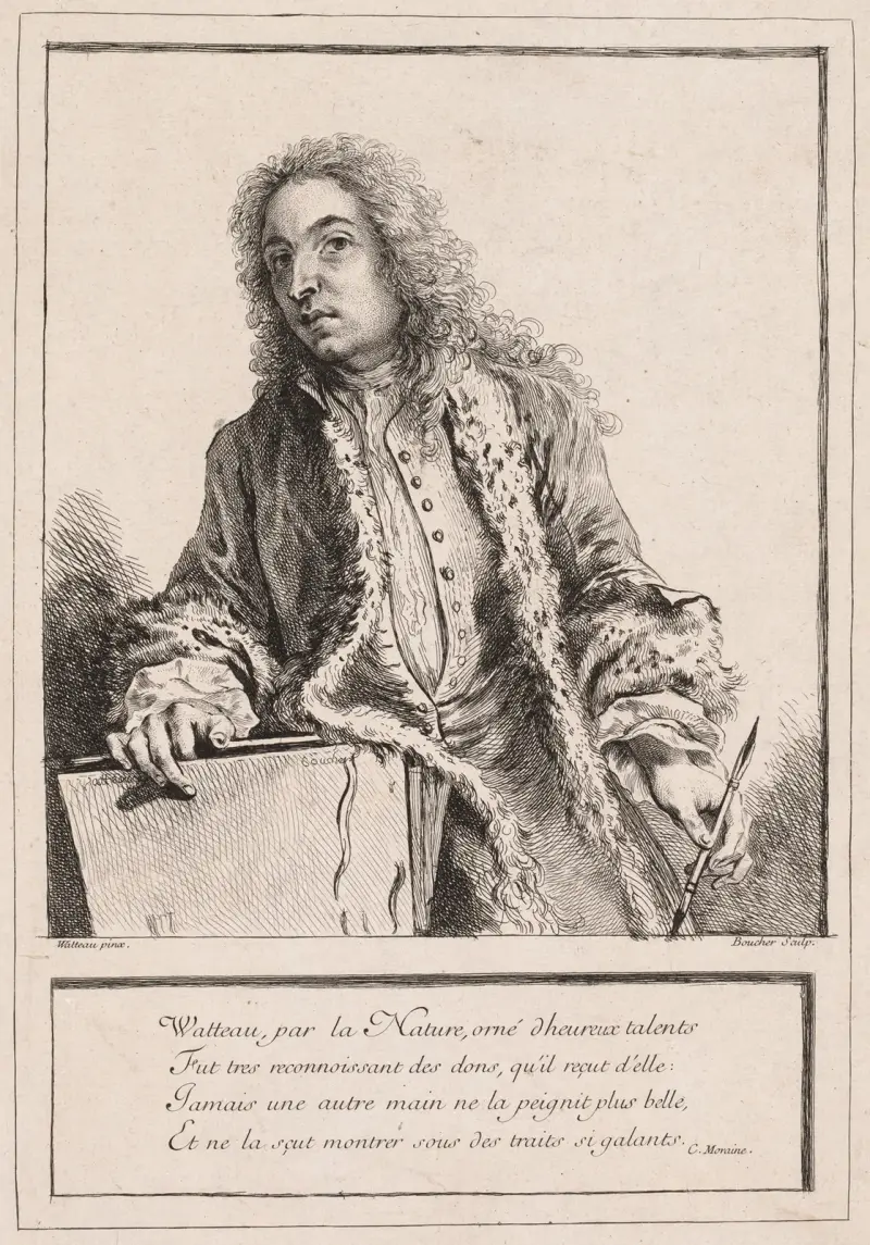 Antoine Watteau av François Boucher