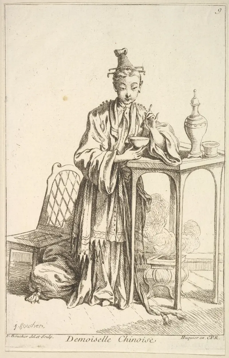 Kinesisk ung dam av François Boucher