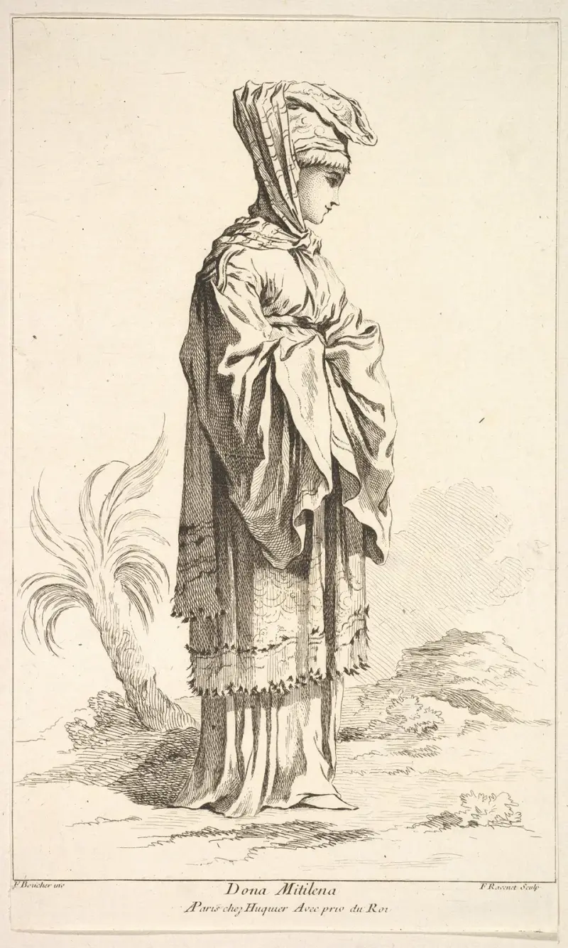Dona Mitilena, plansch 3 av François Boucher