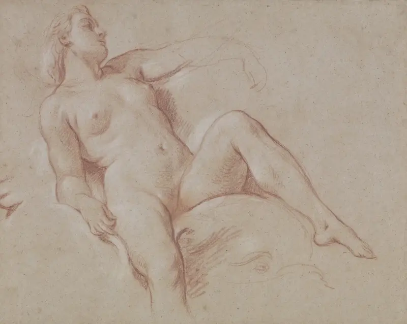 Kvinna på en delfin av François Boucher
