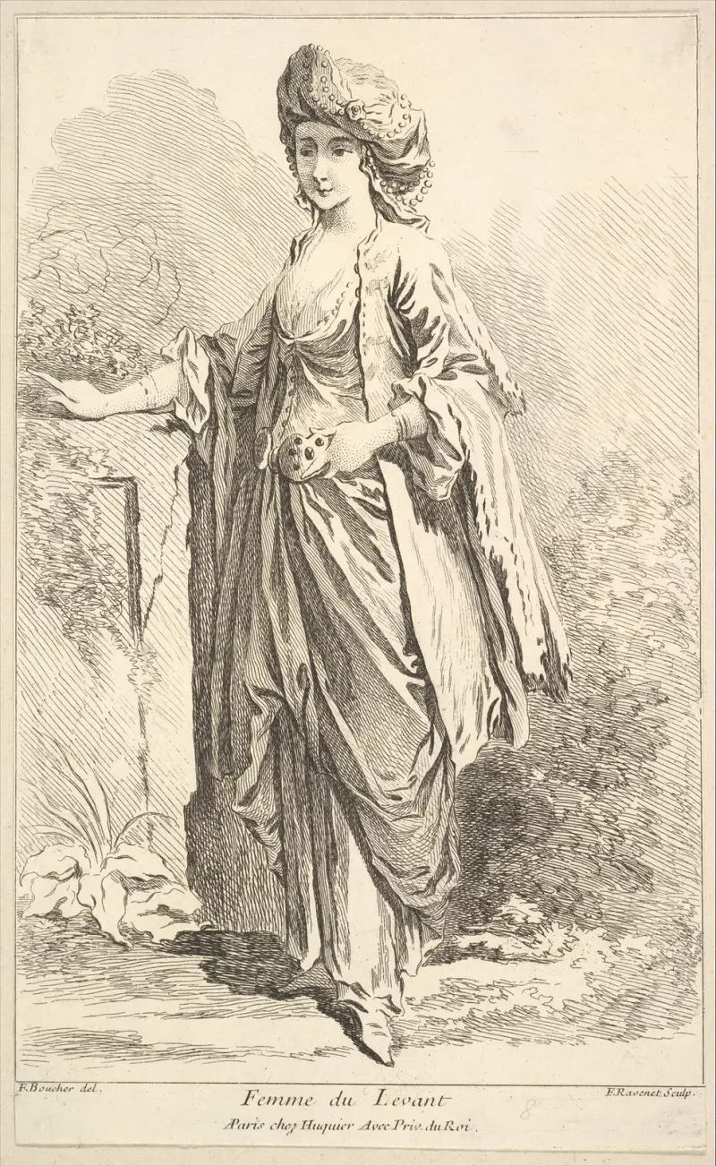 Kvinna från Levanten, pl. 8 av François Boucher