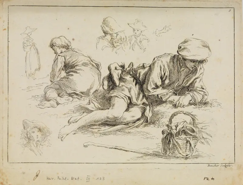 Figurstudier av François Boucher