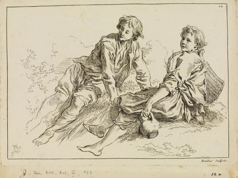 Figurstudier av François Boucher