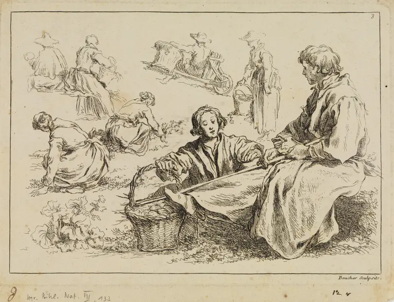 Figure studies av François Boucher