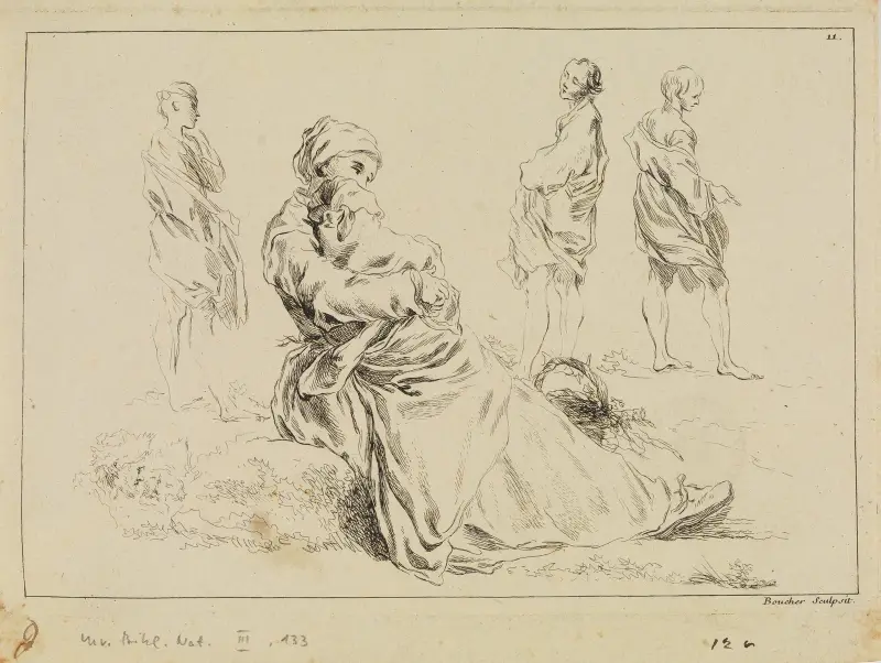 Figure studies av François Boucher