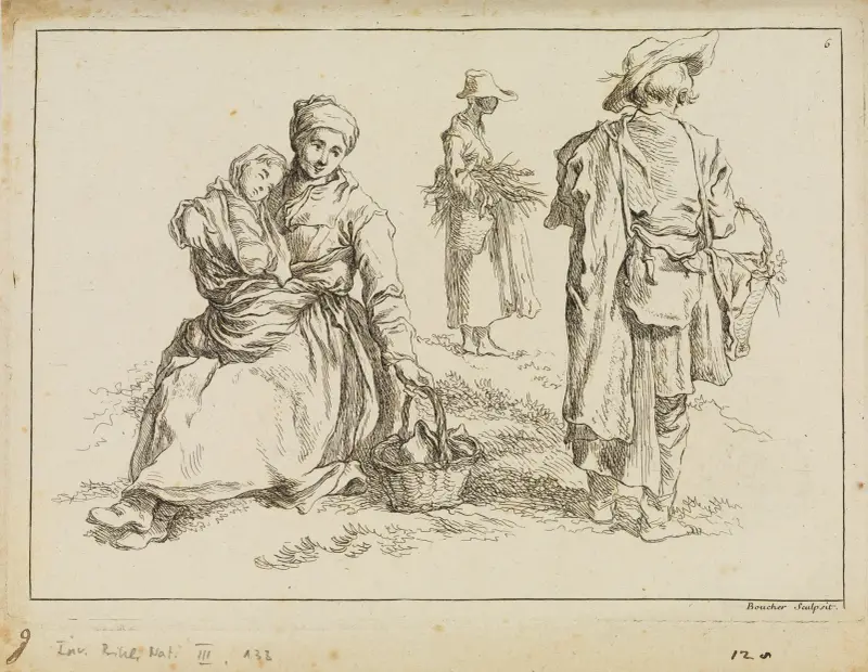 Figurstudier av François Boucher