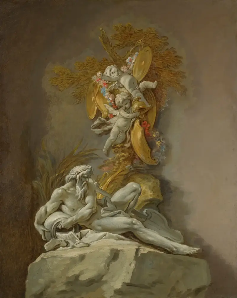 Fontänstudie av François Boucher