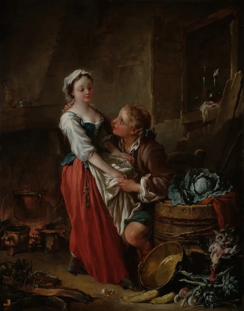 Den vackra kokerskan av François Boucher