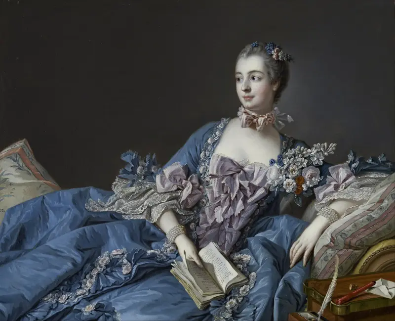 Madame de Pompadour (Jeanne-Antoinette Poisson, 1721 – 1764), 1721 av François Boucher