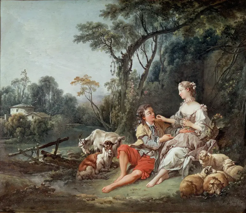 Tänker han på druvorna av François Boucher