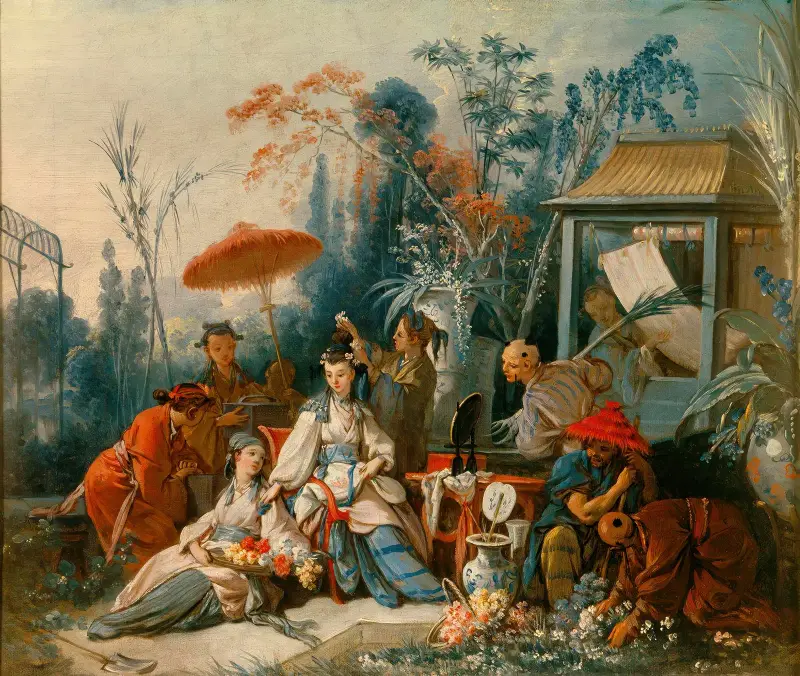 Den kinesiska trädgården av François Boucher