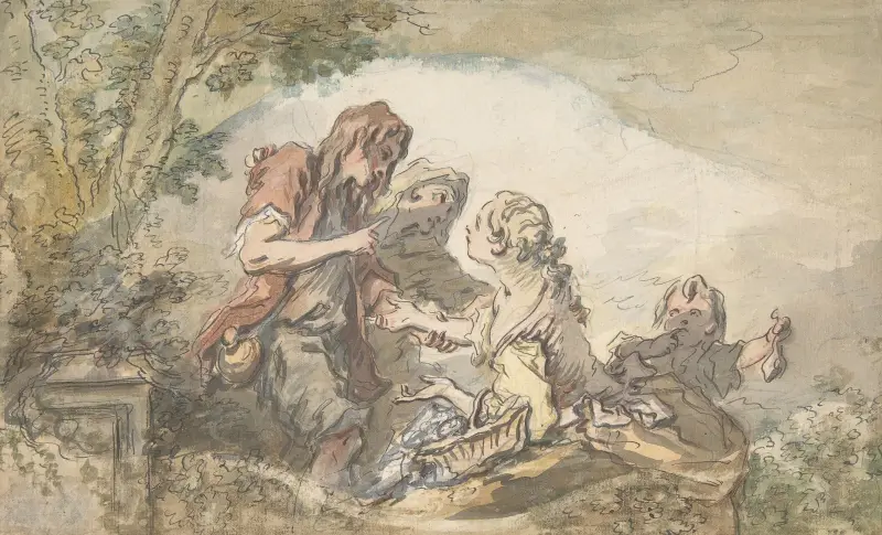 Spåkvinnan av François Boucher