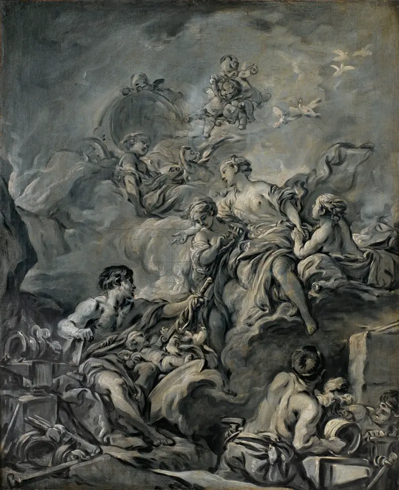 Venus beordrar vapen från Vulcanus av François Boucher