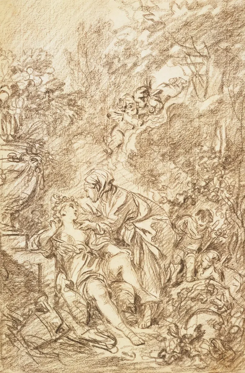 Vertumnus and Pomona av François Boucher