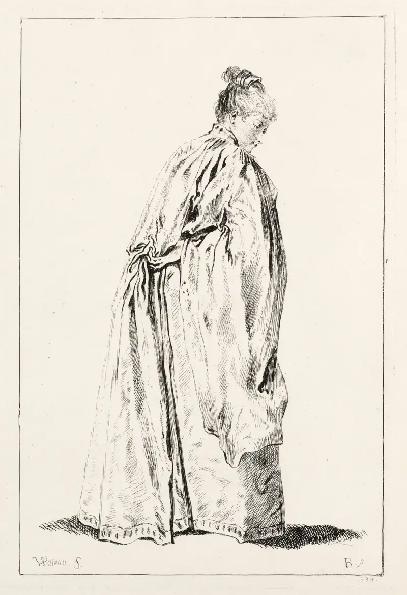 Stående kvinna av François Boucher