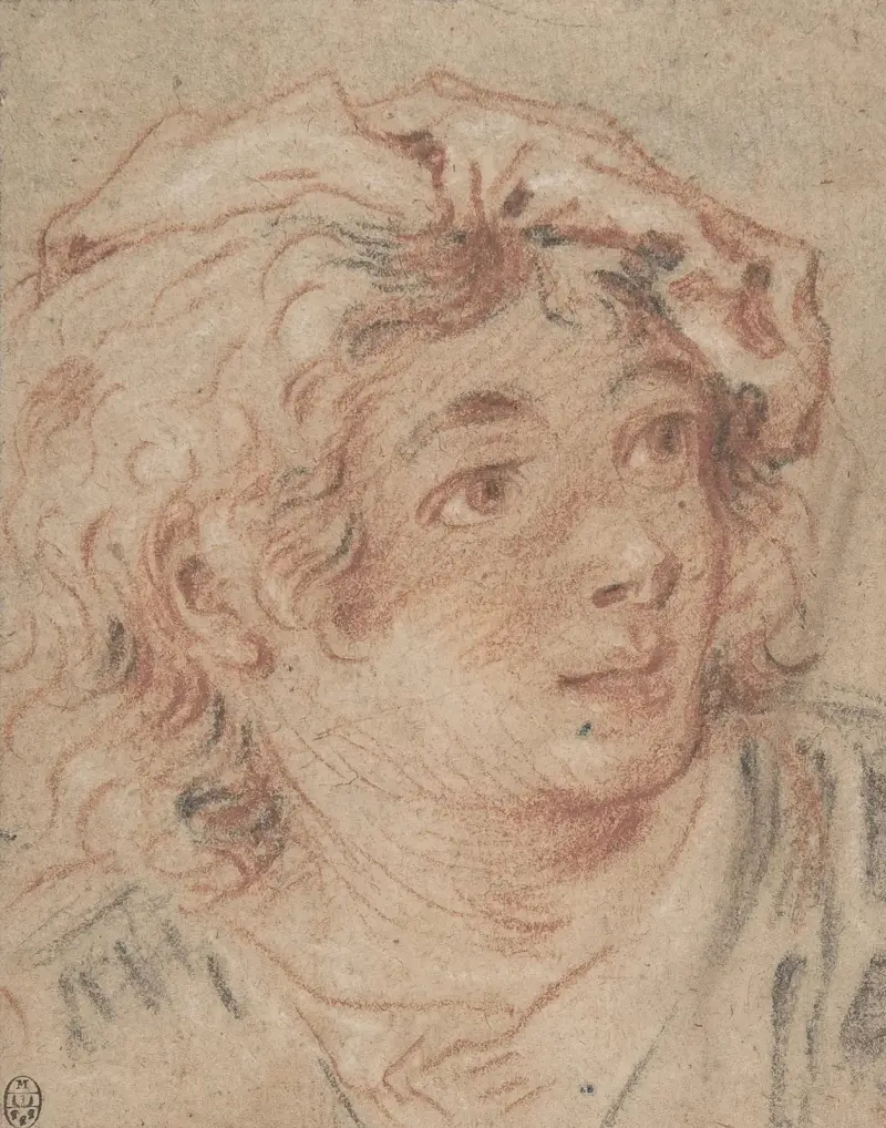 Ung man med basker av François Boucher