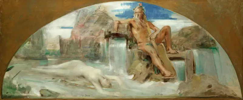 Die Saône und die Rhône von Léon François Comerre