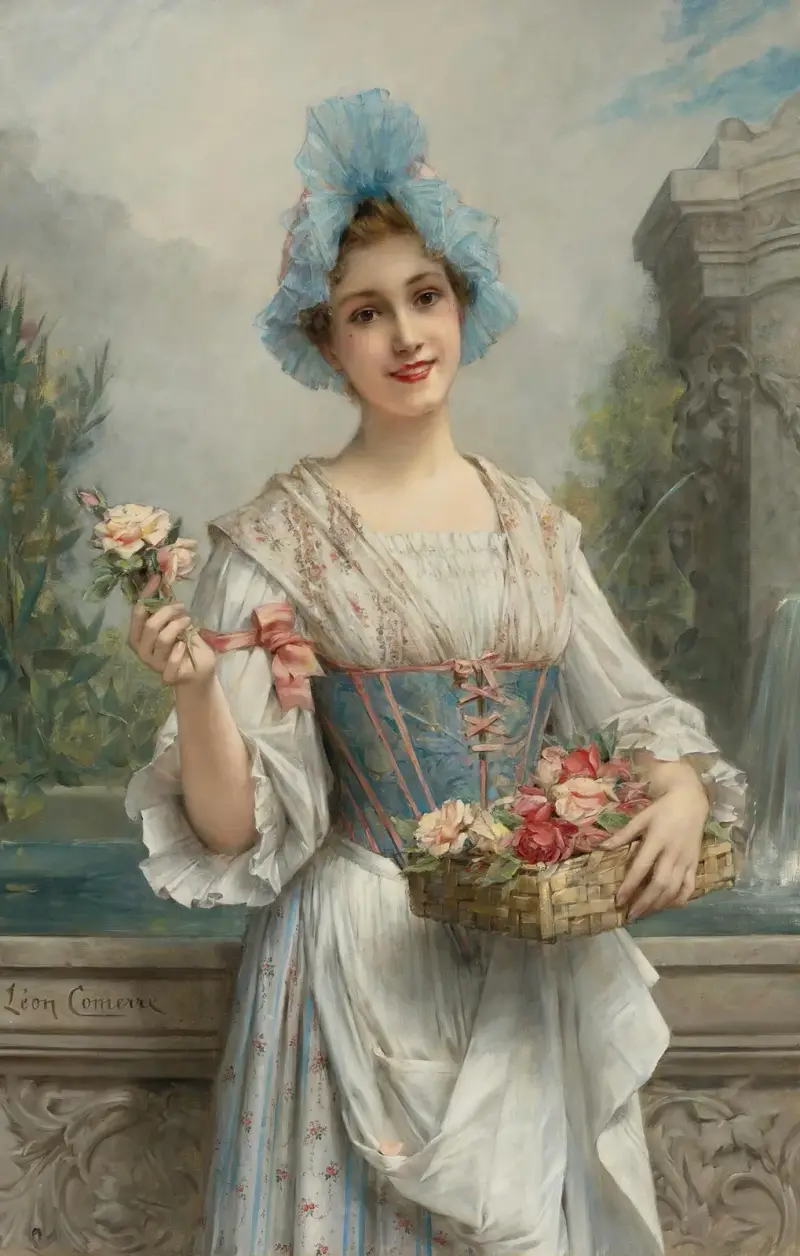 Die Blumenverkäuferin von Léon François Comerre