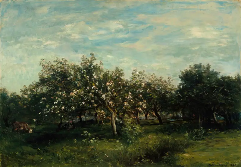 Apfelblüten von Charles François Daubigny