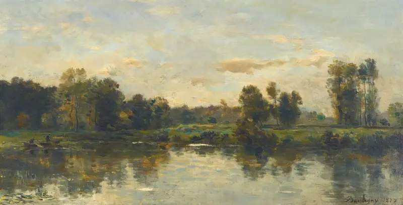Bords Du Fleuve av Charles François Daubigny