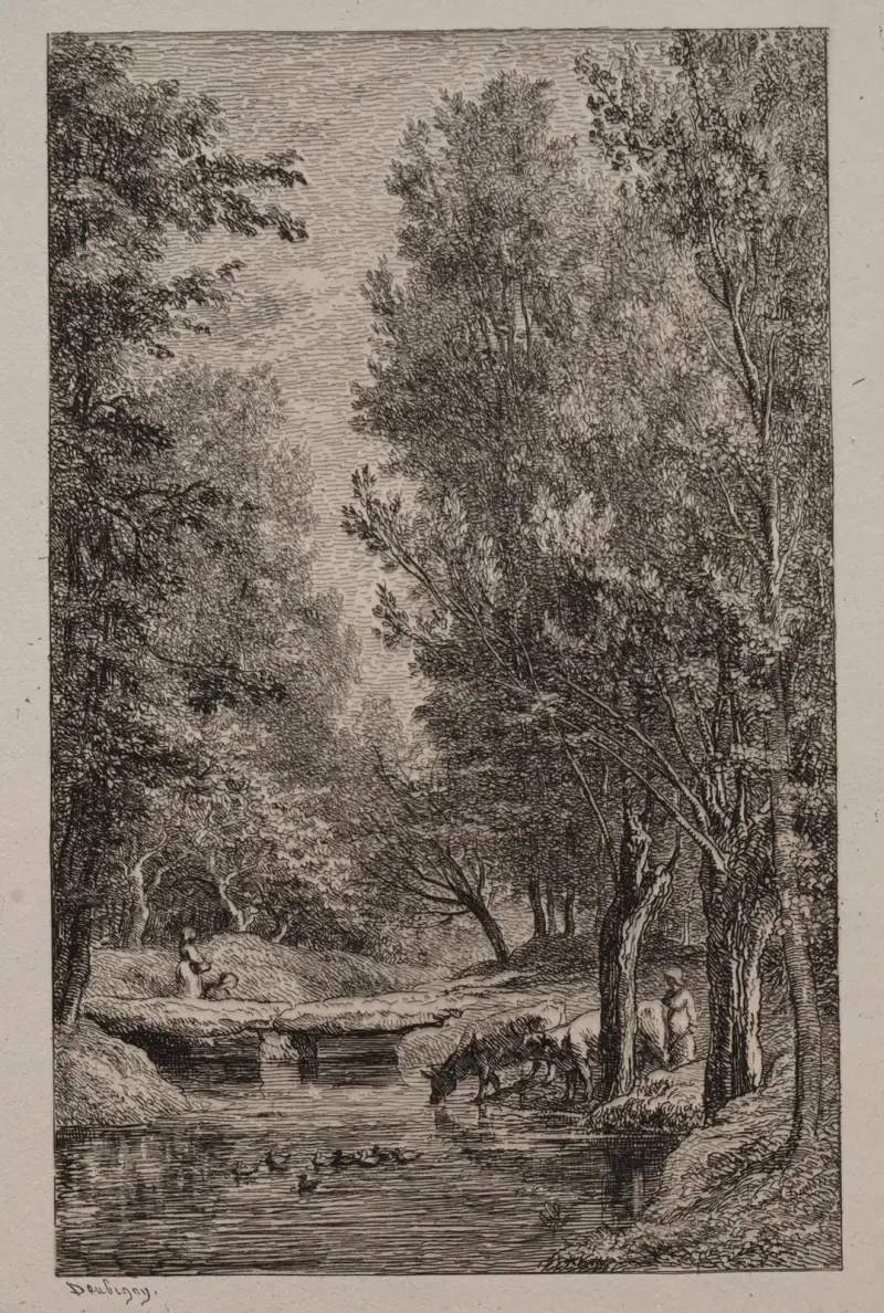 Bäck i Val Mondois av Charles François Daubigny