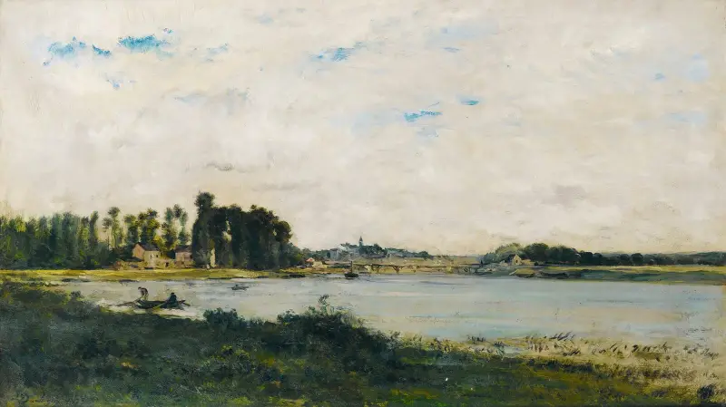 Conflans av Charles François Daubigny