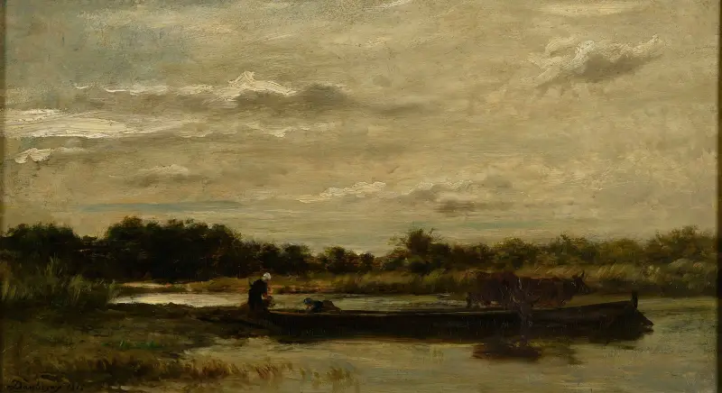 Die Fähre von Charles François Daubigny