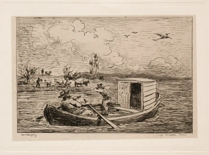Le Mot de Cambronne (The Slanging Match) av Charles François Daubigny