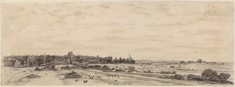 Panoramalandskap av Charles François Daubigny