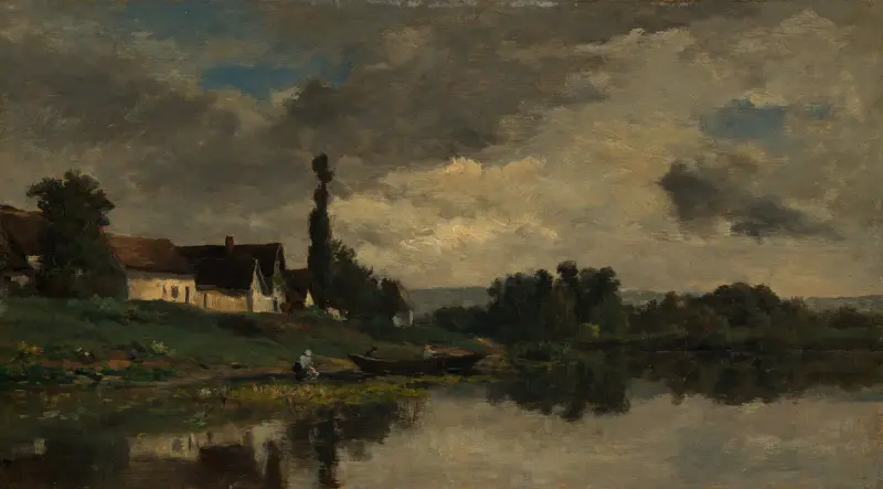 Portejoie vid Seine av Charles François Daubigny