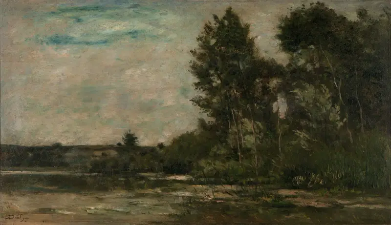 Flodlandskap av Charles François Daubigny
