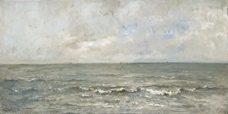 Marin (eller Sjölandskap) av Charles François Daubigny